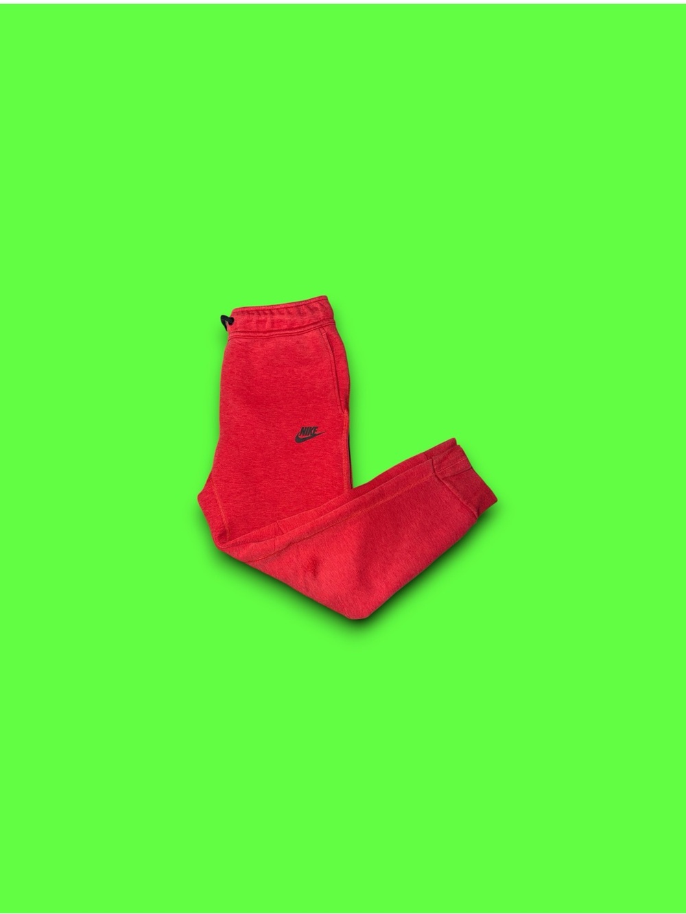 Nike Sportswear Tech Fleece Sweatpants Youth Large Red Heather Tapered Leg
